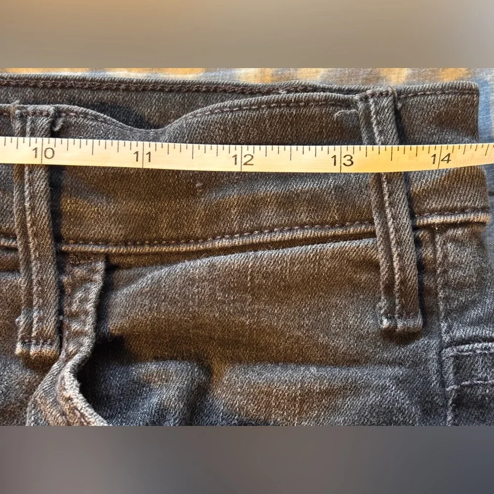 MOTHER The Hustler Ankle Black Jeans Not Guilty Wash Size 30 - Picture 13 of 16